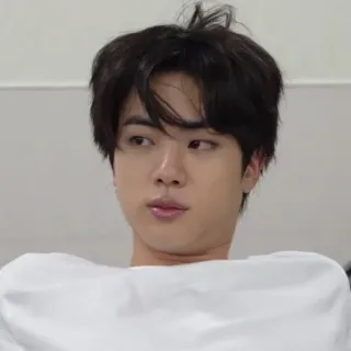 🐹 Jin BTS, K-Pop, ca sĩ, người nổi tiếng, âm nhạc, khuôn mặt, thần tượng telegram sticker