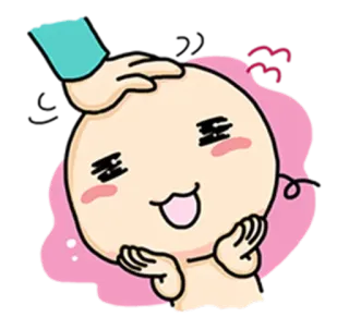 😚 การ์ตูน, สีหน้า, น่ารัก, ตลก, สติกเกอร์ telegram sticker