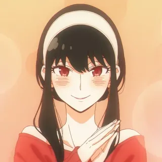 💄 Yor Forger Spy x Family Anime, Yor Forger, Spy x Family, Personnage, Dessin animé telegram sticker