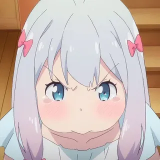 🍁 Izumi Sagiri Eromanga Sensei Anime, Manga, Ragazza, Arrabbiata, Carina telegram sticker