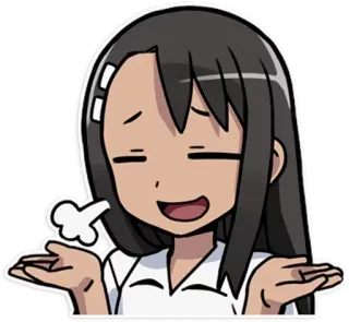 🤷‍♀️ Аниме, Самодовольный, Выражение лица, Персонаж, Манга telegram sticker