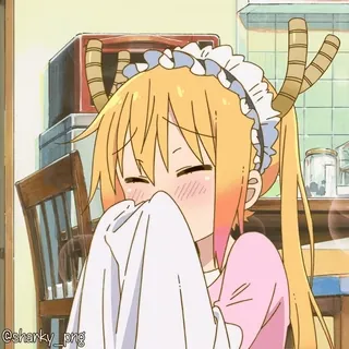 😍 Tohru Miss Kobayashi's Dragon Maid telegram sticker