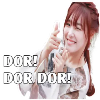 🔫 DOR!
DOR DOR DOR! указывать, женщина, подмигивать, счастливый, веселый whatsapp sticker