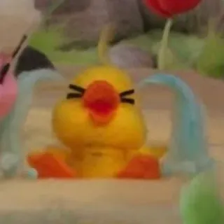 🦆 pato, amarelo, desenho animado whatsapp sticker