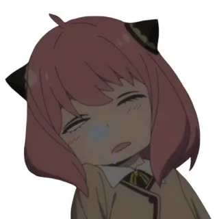 😴 Anya Forger Spy × Family Anya Forger, Anime, Spy × Family, Karakter, imut, lucu whatsapp sticker