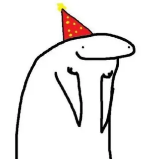 🎉 tiệc, sinh nhật, lễ kỷ niệm, phim hoạt hình, bản vẽ, mũ, Florkofcows telegram sticker