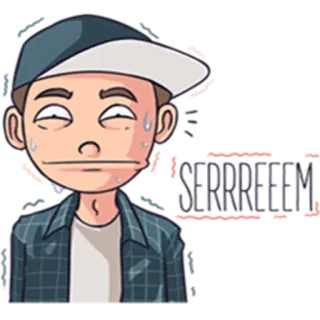 😁 无语 sticker, emoji, desenho animado, expressão, chinês, irritado whatsapp sticker