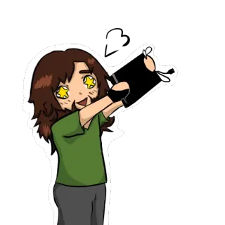⭐ desenho animado, anime, arte, ilustração, desenho, adesivo whatsapp sticker