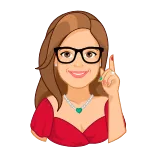 🤓 女性, 漫画, メガネ, ポートレート, イラスト telegram sticker