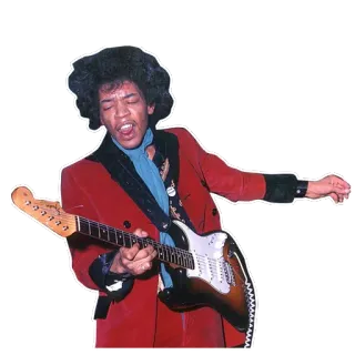 🤘 Jimi Hendrix jimi hendrix, guitarist, musician, guitar, music, singer, rockstar telegram sticker