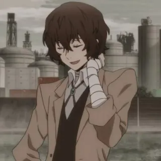 😥 Dazai Osamu Bungou Stray Dogs Anime, Bungou Stray Dogs, Dazai Osamu, Charakter, Japanisch, Manga telegram sticker