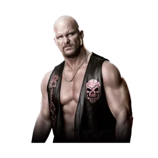 😤 Stone Cold Steve Austin Lutteur, Crâne, Athlète, Chauve, Chaînes telegram sticker
