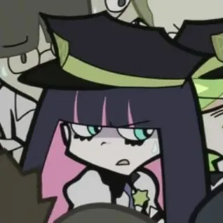 🧐 Panty Anarchy Panty & Stocking with Garterbelt Anime, Desenho animado, Panty Anarchy, Polícia, Oficial, Stocking, Garterbelt telegram sticker