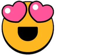 ▪️ Emoji, Cinta, Hati, Kuning, Senang, Ekspresi, Wajah, Kasih sayang telegram sticker