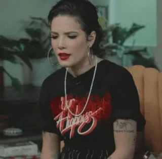 ✨ Halsey the Happiness piosenkarka, kobieta, celebrytka, pop telegram sticker