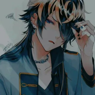 😌 anime, manga, character, art, illustration, digital art whatsapp sticker