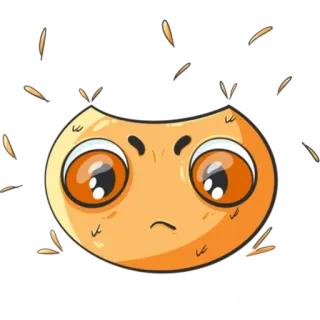 😤 enojado, monstruo, emoji, dibujos animados, frustrado, puchero whatsapp sticker