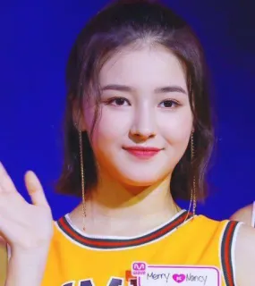 🧚‍♀ Nancy Merry Nancy K-Pop, Nancy, Idol, Penyanyi, Wanita, Mnet whatsapp sticker