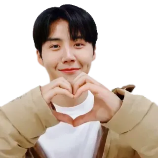 ❤️ coréen, acteur, coeur, amour, geste, sourire, fossettes telegram sticker