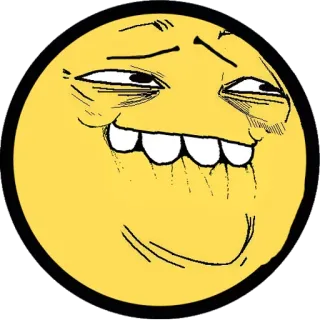 😬 Mème, Trollface, Mème Internet, Rage Comic telegram sticker