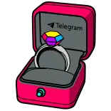 π Telegram Ring, Verloving, Regenboog, Sieraden, Telegram whatsapp sticker