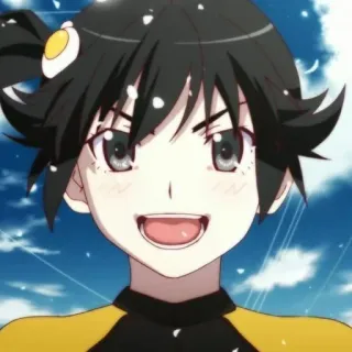 🧿 Anime, Manga, Cartoon, Charakter, Mädchen, Lächeln, Fröhlich telegram sticker