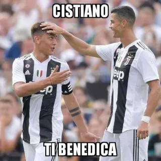 🤲 CISTIANO
TI BENEDICA calcio, calcio, Cristiano Ronaldo, Dybala, Juventus telegram sticker