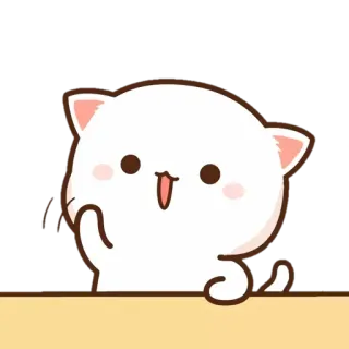 ✨ mèo, dễ thương, kawaii, nhãn dán, vẫy tay telegram sticker