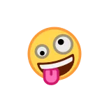 🤪 emoji, funny, silly, goofy, crazy, tongue, face telegram sticker