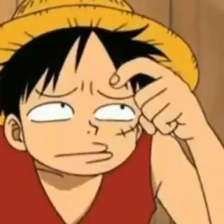 🏴‍☠️ Luffy One Piece anime, cartoon, funny, luffy, one piece telegram sticker