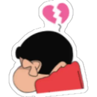 💔 悲しみ, 失恋, 感情, 漫画, ステッカー telegram sticker