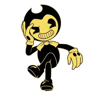 😈 Bendy Bendy and the Ink Machine Kreskówka, Postać, Retro, Animacja, Horror telegram sticker