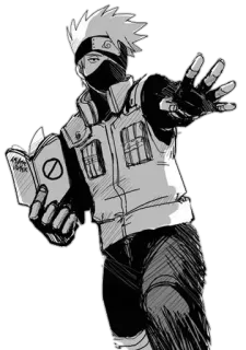 🖐 Kakashi Naruto Make Out Paradise Anime, Kakashi, Naruto, Ninja, Manga, Charakter whatsapp sticker