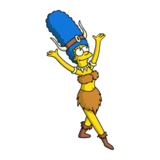 💃 Marge Simpson The Simpsons cartoon, Marge Simpson, The Simpsons, funny, character, animated telegram sticker