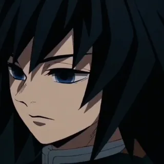 🌊 Giyu Tomioka Demon Slayer 动漫, 鬼灭之刃, 义勇, 富冈 telegram sticker