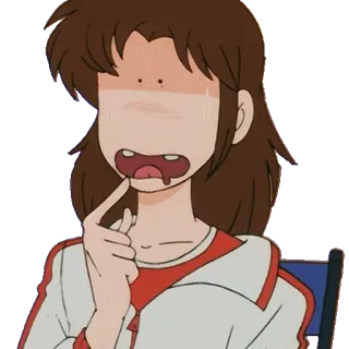 😵 anime, shocked, expression, cartoon, funny, sticker telegram sticker