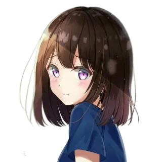 😁 Anime, Gadis, Lucu, Potret telegram sticker