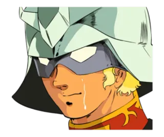 😢 аниме, плачет, слезы, грустный, шлем telegram sticker