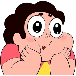 😍 Steven Universe 만화, 스티븐 유니버스, 귀여운, 캐릭터, 웃긴 얼굴 telegram sticker