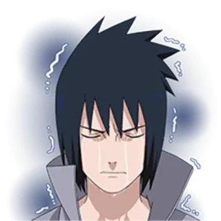 😭 Sasuke Naruto anime, huilen, verdrietig, Sasuke, Uchiha telegram sticker
