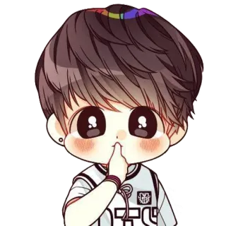 🤐 애니메이션, 귀여운, 소년, 만화 telegram sticker