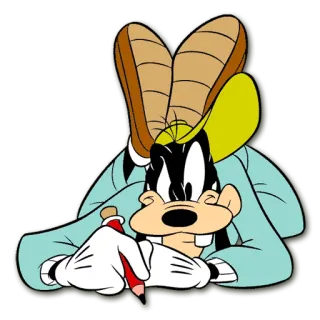 ✏ Goofy cartone animato, Disney, Goofy, disegno, personaggio telegram sticker