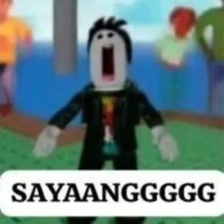 😘 Roblox SAYAANGGGGG roblox, meme, sayaang, funny, reaction telegram sticker