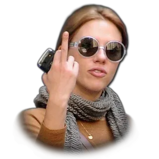 🖕 middle finger, rude gesture, offensive, scarlett johansson, celebrity, attitude telegram sticker