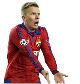 🤨 football, joueur, rouge, maillot, sport, en colère telegram sticker