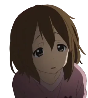 😏 Yui Hirasawa K-On! Anime, Fille, K-On, Yui Hirasawa, Mignon whatsapp sticker