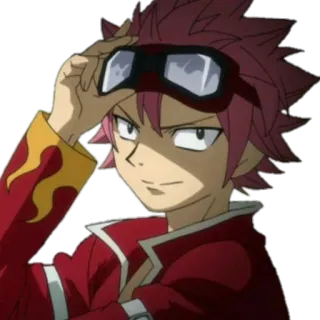 😉 Natsu Dragneel Fairy Tail Anime, Mangá, Mago, Fogo, Caçador de Dragões, Natsu Dragneel, Fairy Tail telegram sticker