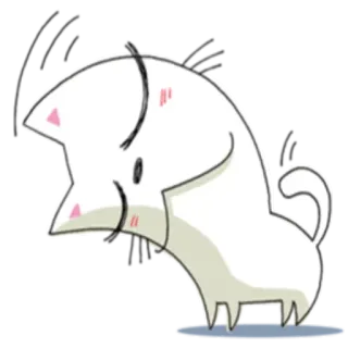 😌 pies, szczeniak, kreskówka, słodki, zwierzę, zwierzak, biały whatsapp sticker
