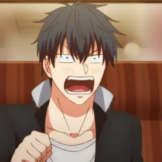 😃 anime, shocked, surprise, cartoon, character, manga telegram sticker