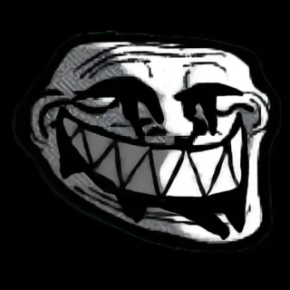 😂 Trollface, Meme, Internet, Trol telegram sticker